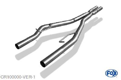 CR100000-VER, Chrysler 300C 3,5l 3.5l 183kW, Voordemper vervangende buis Geheel RVS, ohne