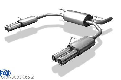 CR070003-066, Chrysler 300M 2.7l 150kW 3.5l 187kW, Einddemper rechts/links - 2x70mm  Type 13 rechts/links Geheel RVS, Absortie demper, mooie diepe sound, Met E-keur