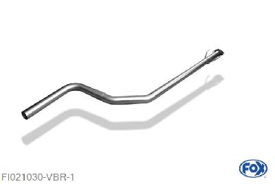 FI021030-VBR, Fiat Bravo 198 - Diesel 2.0l D 120/121kW, Verbindingsbuis Einddemper/ Kat - tweedelig 55mm Buisdiameter Geheel RVS