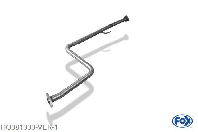 HO081000-VER, Honda Prelude IV BB2/3 2.0l 98kW 2.2l 136kW 2.3l 118kW, Voordemper vervangende buis 50mm Buisdiameter Geheel RVS, ohne