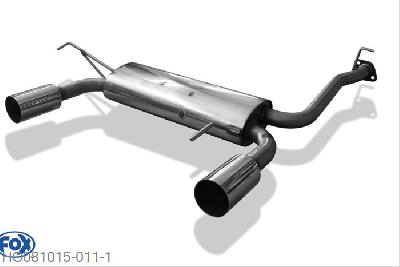 HO081015-011, Honda Prelude IV BB2/3 2.0l 98kW 2.3l 118kW, Einddemper met uitgang rechts/links - 1x90mm  Type 10 rechts/links Geheel RVS, Absortie demper, mooie diepe sound, Met E-keur