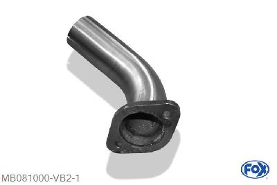 MB081000-VB2, Mercedes Vito/ Viano - W639 (nicht Compact), Verbindingsbuis Variante lang (Radstand 3200mm - kurzer Uberhang) Geheel RVS