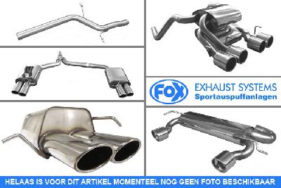 OP031024-593, Opel Corsa B 1.2l 33/48kW 1.4l 44/60/66kW 1.6l 78/80kW 1.5l TD 37/49kW, Einddemper met uitgang rechts/links - 135x80mm  Type 53 rechts/links Geheel RVS, Absortie demper, mooie diepe sound, Teilegutachten (eintragungspflichtig)