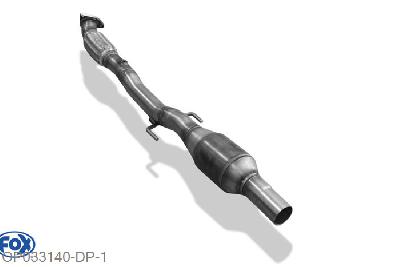 OP033140-DP, Opel Corsa D GSI/OPC - EURO 5 1.6l 110/141kW, Downpipe inkl. 200Zeller HJS-Katalysator met Euro 5-Norm 63,5mm Buisdiameter Geheel RVS, Euro 5