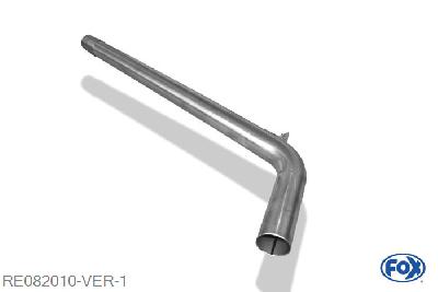 RE082010-VER, Renault Megane III Coupe 2.0l 184kW, Voordemper vervangende buis 70mm Buisdiameter Geheel RVS, ohne