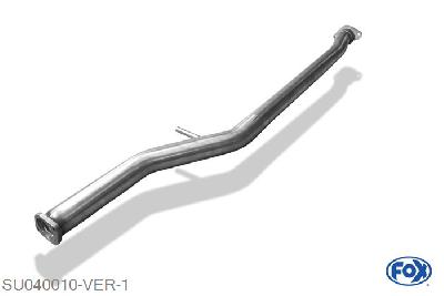 SU040010-VER, Subaru Impreza - GD/ GG 2.0l Turbo 155/160kW, Voordemper vervangende buis 60mm Buisdiameter Geheel RVS, Zonder goedkeuring