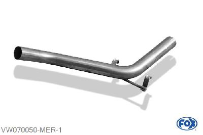 VW070050-MER, VW Corrado G60 1.8l 118kW, Middendemper vervangende buis 55mm Buisdiameter Geheel RVS, ohne