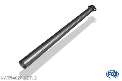 VW054020-VBR, VW Golf V TSI/ Eos 1F 1.4l TSI 90/103/125kW, Verbindingsbuis Middendemper/KAT - Buisdiameter: 70mm 70mm Buisdiameter Geheel RVS, Zonder goedkeuring