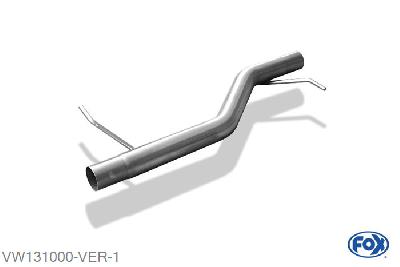 VW131000-VER, VW Bus T5/T6 4MOTION 2.0l 150kW 3.2l 173kW 2.0l TDI 103/132kW 2.5l TDI 96/128kW, Voordemper vervangende buis 60mm Buisdiameter Geheel RVS, Zonder goedkeuring