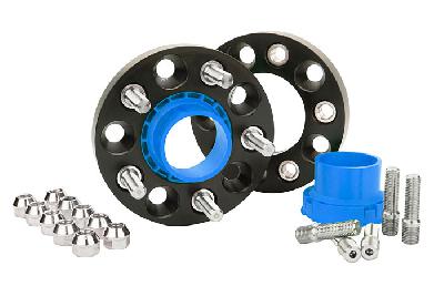 Spacerdikte 25mm, ST spoorverbreders, System AZX, 5x114,3 Naafgat 66,1 mm, Nissan, 370Z (Z34), 2008-, inkl. Nismo | 2008-, incl. Nismo, 50mm verbreding per as, Set van 2 spoorverbreders incl. bevestigings moeren voor montage op de naaf en kunststof centreerringen, Geschikt voor vooras en achteras